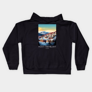 A Pop Art Travel Print of Mont Tremblant - Canada Kids Hoodie